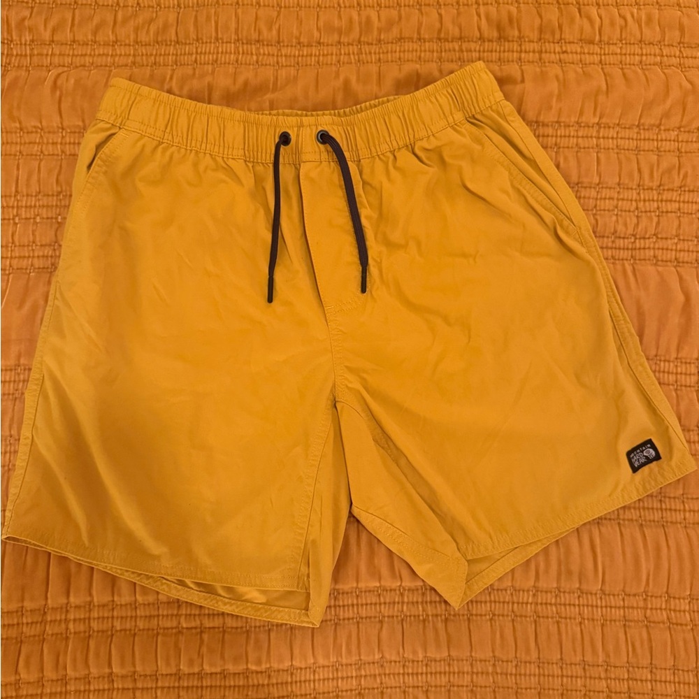 Men's Yellow Hybrid Swim Shorts